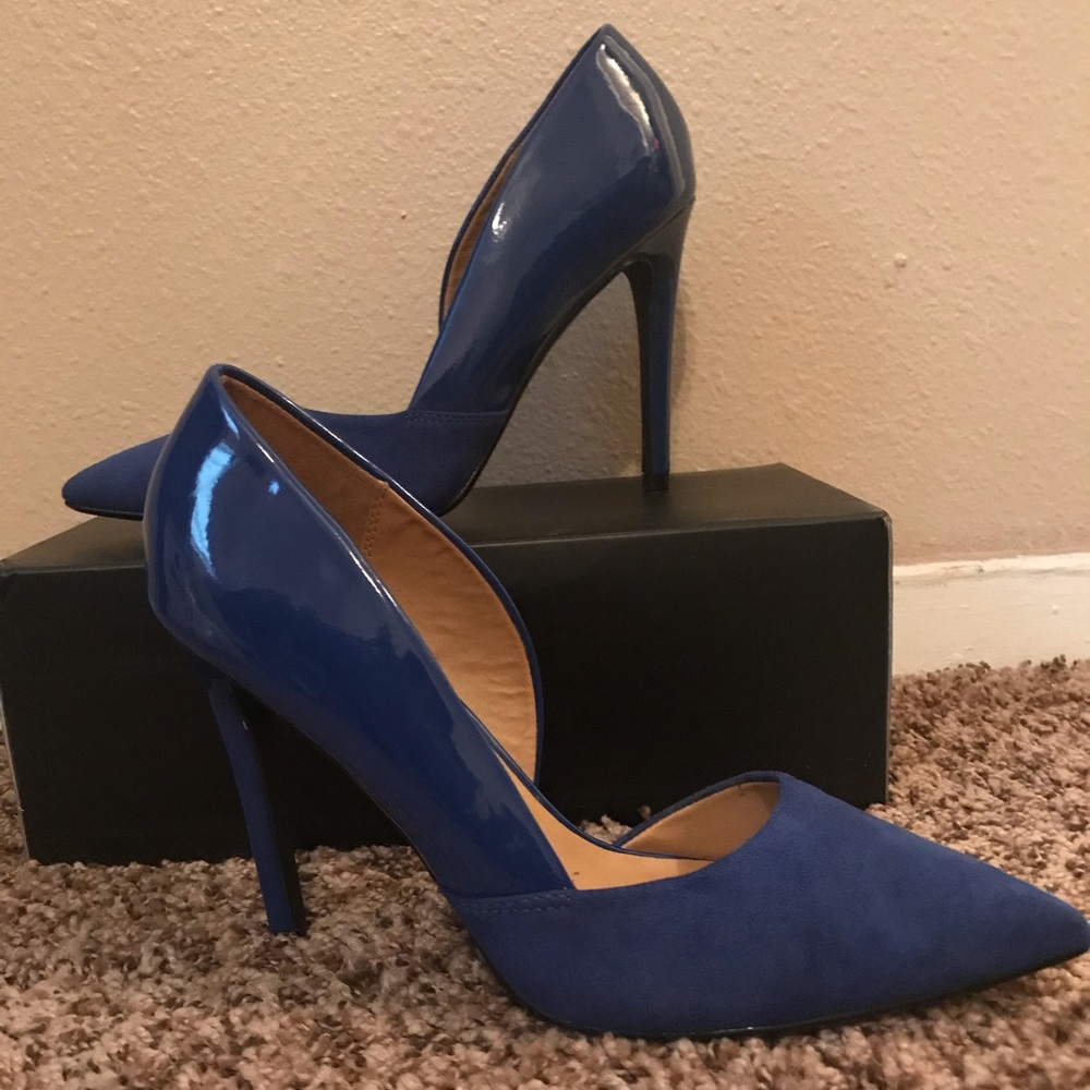 Two toned Blue High Heels